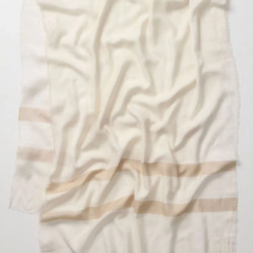 Anthropologie Carmine Shapes Scarf By Traits Paris Luxurious Gauzy Cotton NWT